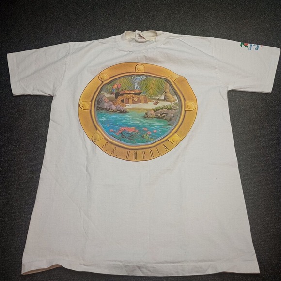 VTG 7 Up SS Uncola T Shirt Adult Medium White National Mills Single Stitch‎ 1993 - Picture 1 of 13